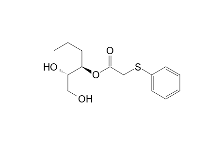 (1R)-1-[1(S)-1,2-Dihydroxyethyl]butyl (Phenylthio)acetate