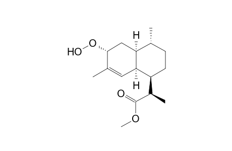 3-.alpha.-Hydroperoxy-amorph-4-en-12-oic acid methyl ester