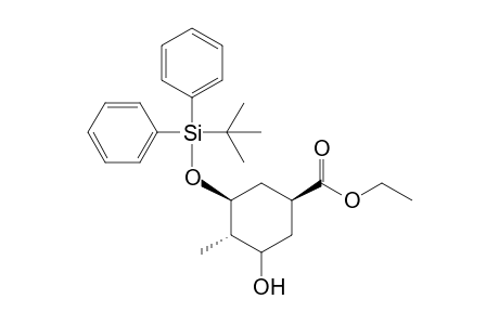 Ethyl (1S,3S,4S)-3-[(t-butyldiphenylsilyl)oxy]-5-hydroxy-4-methylcyclohexane-1-carboxylate