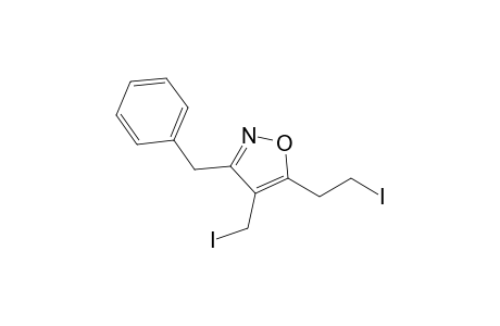 3-Benzyl-5-(2-iodoethyl)-4-(iodomethyl)-1,2-oxazole