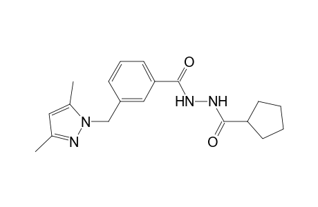 Benzhydrazide, N2-cyclopentanoyl-3-(3,5-dimethyl-1-pyrazolylmethyl)-