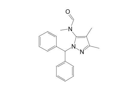 N-[2-[di(phenyl)methyl]-4,5-dimethylpyrazol-3-yl]-N-methylformamide