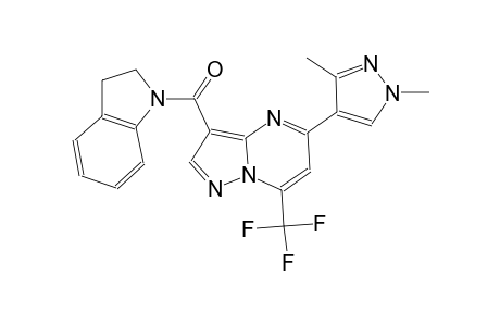 3-(2,3-dihydro-1H-indol-1-ylcarbonyl)-5-(1,3-dimethyl-1H-pyrazol-4-yl)-7-(trifluoromethyl)pyrazolo[1,5-a]pyrimidine