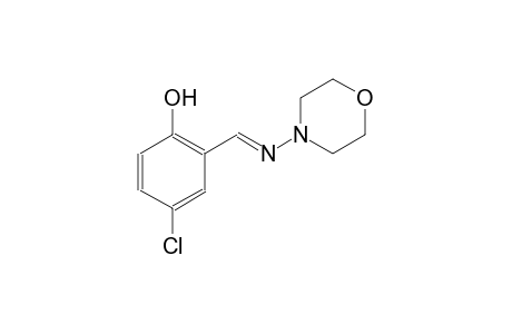 4-chloro-2-[(E)-(4-morpholinylimino)methyl]phenol