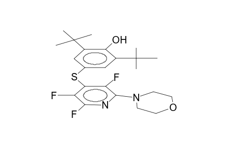 2-morpholino-3,5,6-trifluoro-4-(4-hydroxy-3,5-di-tert-butylphenylthio)pyridine