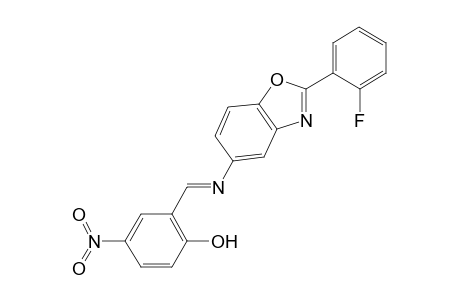 2-({[2-(2-fluorophenyl)-1,3-benzoxazol-5-yl]imino}methyl)-4-nitrophenol