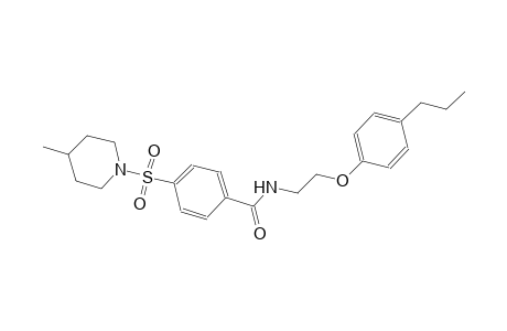 benzamide, 4-[(4-methyl-1-piperidinyl)sulfonyl]-N-[2-(4-propylphenoxy)ethyl]-