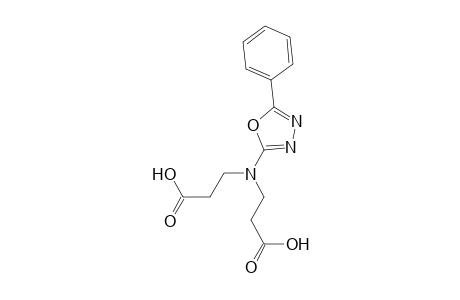 3-[2-carboxyethyl-(5-phenyl-1,3,4-oxadiazol-2-yl)amino]propanoic acid