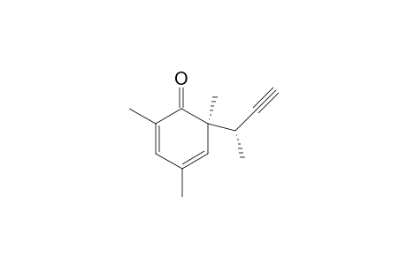 threo-2-(1'-Methylpropargyl)-2,4,6-trimethylcyclohexa-3,5-dien-1-one