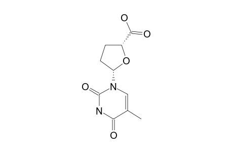 (2R,5S)-5-(2,4-diketo-5-methyl-pyrimidin-1-yl)tetrahydrofuran-2-carboxylic acid