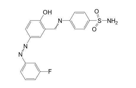 4-((5-[3-fluorophenylazo]-2-hydroxybenzylidene)amino)-benzene-sulfonamide