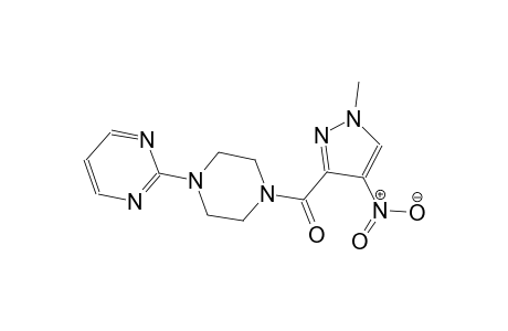 2-{4-[(1-methyl-4-nitro-1H-pyrazol-3-yl)carbonyl]-1-piperazinyl}pyrimidine