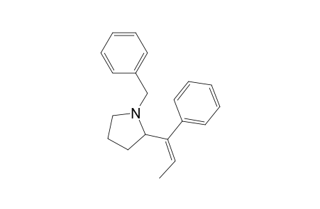 Pyrrolidine, 1-(phenylmethyl)-2-(1-phenyl-1-propenyl)-, (Z)-