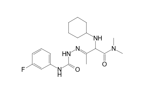 2-(Cyclohexylamino)-3-({[(3-fluorophenyl)amino]carbonyl}hydrazono)N,N-dimethylbutanamide
