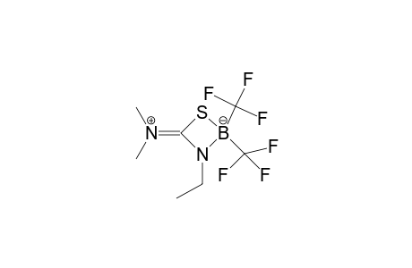 1-Thia-2-borata-3-azacyclobutane, 3-ethyl-4-(dimethyliminio)-2,2-bis(trifluoromethyl)-