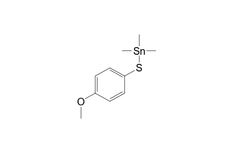 [(p-methoxyphenyl)thio]trimethylstannane