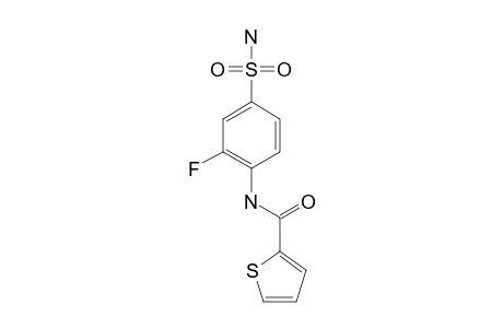 4-(THIOPHENE-2-CARBOXAMIDO)-3-FLUORO-BENZENESULFONAMIDE