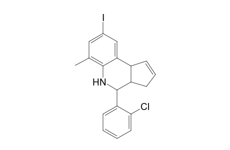4-(2-Chlorophenyl)-8-iodanyl-6-methyl-3a,4,5,9b-tetrahydro-3H-cyclopenta[c]quinoline