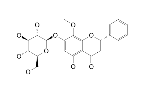 DIHYDROWOGONIN 7-GLUCOSIDE