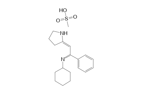 2-[2-(cyclohexylimino)-2-phenylethylidene]pyrrolidine methanesulfonate