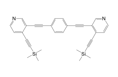 [Benzene-1,4-bis(2,1-ethynediyl)]bis[3-(4-trimethylsilylethynyl)pyridine]