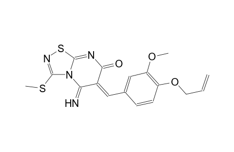 (6Z)-6-[4-(allyloxy)-3-methoxybenzylidene]-5-imino-3-(methylsulfanyl)-5,6-dihydro-7H-[1,2,4]thiadiazolo[4,5-a]pyrimidin-7-one