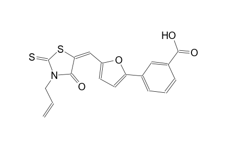 benzoic acid, 3-[5-[(E)-[4-oxo-3-(2-propenyl)-2-thioxo-5-thiazolidinylidene]methyl]-2-furanyl]-