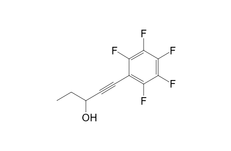 1-(2,3,4,5,6-pentafluorophenyl)-1-pentyn-3-ol