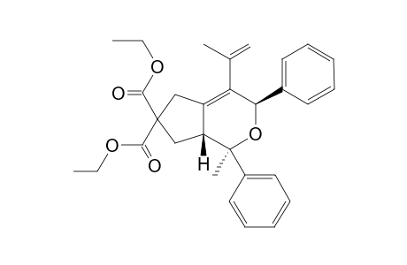 Diethyl (1R,3R,7aR)-1-methyl-1,3-diphenyl-4-(1-phenylvinyl)-3,5,7,7a-tetrahydrocyclopenta[c]pyran-6,6(1H)-dicarboxylate