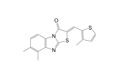 thiazolo[3,2-a]benzimidazol-3(2H)-one, 7,8-dimethyl-2-[(3-methyl-2-thienyl)methylene]-, (2Z)-