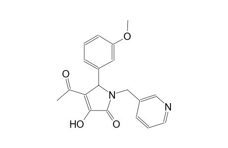 4-acetyl-3-hydroxy-5-(3-methoxyphenyl)-1-(3-pyridinylmethyl)-1,5-dihydro-2H-pyrrol-2-one