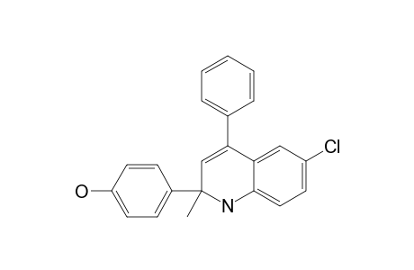 (+/-)-6-CHLORO-1,2-DIHYDRO-2-(4-HYDROXYPHENYL)-2-METHYL-4-PHENYLQUINOLINE