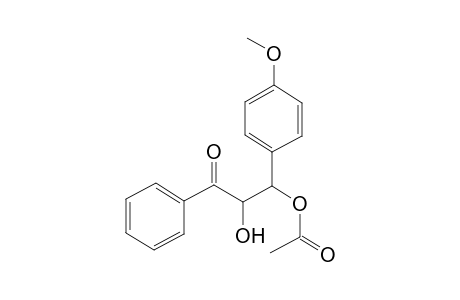 2-Benzoyl-2-hydroxy-1-(p-methoxyphenyl)-ethyl acetate