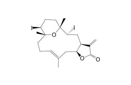 3(S),7(S)-Diiodo-4(R),8(R)-epoxycembra-11,15(17)-dien-16,14-olide