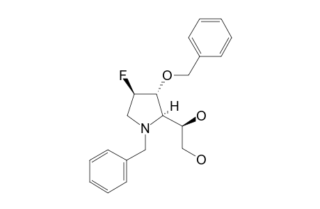 (1R)-1-[(2R,3R,4R)-1-(benzyl)-3-(benzyloxy)-4-fluoro-pyrrolidin-2-yl]ethane-1,2-diol