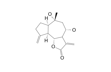 FLABELLIN;8-ALPHA,10-ALPHA-DIHYDROXYGUAIAN-4(15),11(13)-DIEN-6-ALPHA,12-OLIDE