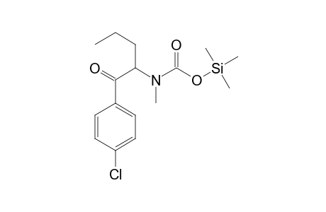 [1-(4-Chlorophenyl)-1-oxopentan-2-yl]methylcarbamic acid TMS