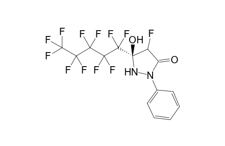 (R)-5-(Perfluoropentyl)-4-fluoro-5-hydroxy-2-phenylpyrazolidin-3-one