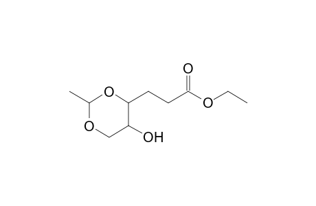 4-[2-(Ethoxycarbonyl)ethyl]-5-hydroxy-2-methyl-1,3-dioxane