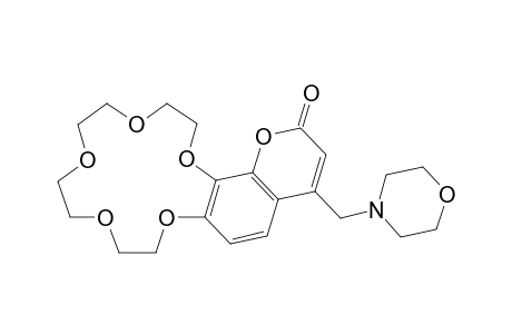 16-(morpholinomethyl)-5,6,8,9,11,12-hexahydro-2H-(1,4,7,10,13)pentaoxacyclopentadeca (2,3-H) chromen-18(3H)-one