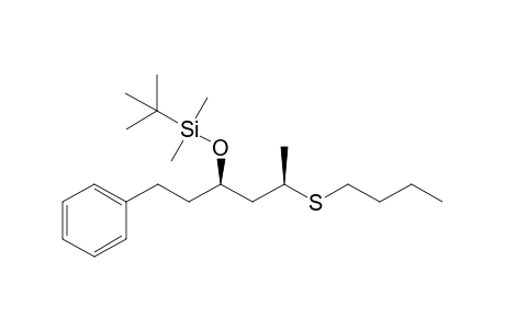 tert-Butyl(((3R,5R)-5-(butylthio)-1-phenylhexan-3-yl)oxy)dimethylsilane