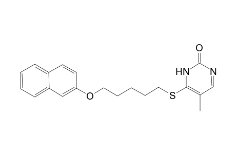 5-Methyl-4-([5-(2-naphthyloxy)pentyl]sulfanyl)-2(3H)-pyrimidinone