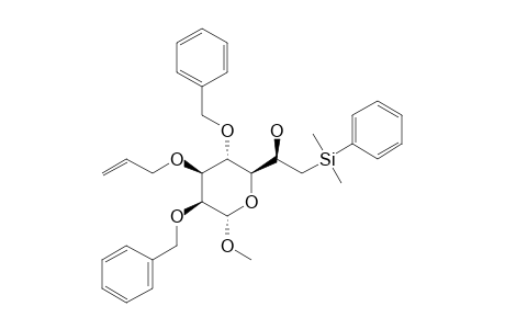 METHYL-3-O-ALLYL-2,4-O-BENZYL-7-(PHENYLDIMETHYLSILYL)-7-DEOXY-L-GLYCERO-ALPHA-D-MANNO-HEPTOPYRANOSIDE
