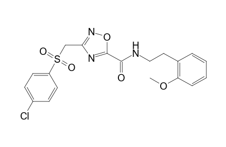 1,2,4-Oxadiazole-5-carboxamide, 3-[[(4-chlorophenyl)sulfonyl]methyl]-N-[2-(2-methoxyphenyl)ethyl]-