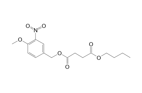 Succinic acid, butyl 4-methoxy-3-nitrobenzyl ester