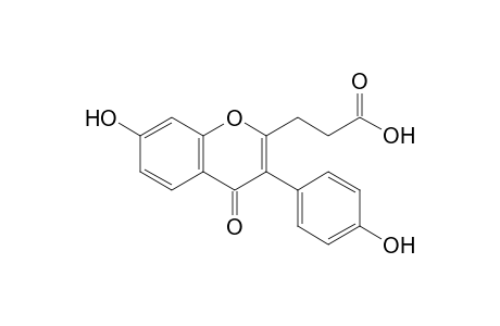 3-[3-(4-hydroxyphenyl)-7-oxidanyl-4-oxidanylidene-chromen-2-yl]propanoic acid
