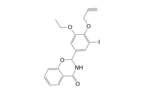 2-[3-ethoxy-5-iodo-4-(prop-2-yn-1-yloxy)phenyl]-3,4-dihydro-2H-1,3-benzoxazin-4-one