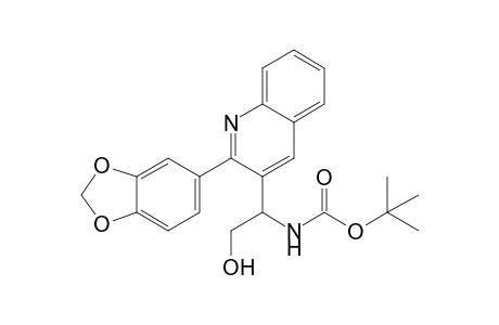tert-Butyl N-[2-Hydroxy-1-(2-(3,4-methylenedioxyphenyl)quinolyl)ethyl]carbamate