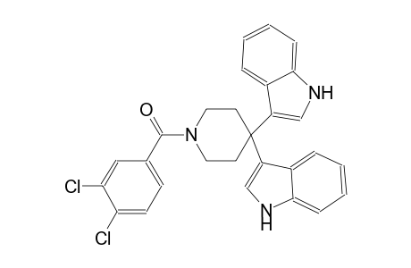 1H-indole, 3-[1-(3,4-dichlorobenzoyl)-4-(1H-indol-3-yl)-4-piperidinyl]-