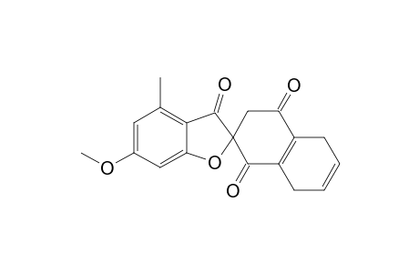 Spiro[benzofuran-2(3H),2'(1'H)-naphthalene]-1',3,4'(3'H)-trione, 5',8'-dihydro-6-methoxy-4-methyl-